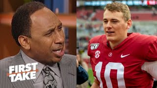 College Football Playoff Ranking: 1.Alabama 2.Notre Dame 3.Clemson 4.Ohio St – Stephen A| FIRST TAKE #CFB#NCAA
