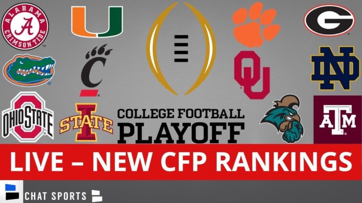 College Football Playoff Rankings Top 25 LIVE #CFB#NCAA
