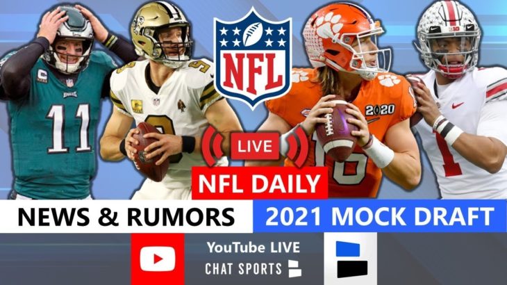 NFL Rumors, News: Carson Wentz Trade? Drew Brees & Christian McCaffrey Injuries, 2021 NFL Mock Draft #NFL