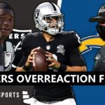 Raiders Rumors: Start Marcus Mariota Over Derek Carr? NFL Playoff Picture After Chargers Loss #NFL