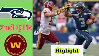 Seahawks vs Washington – 2nd Qtr Full Game Highlights | NFL Week 15 | Dec. 20, 2020 #NFL #Higlight