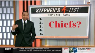 Stephen’s A-List: Top 5 NFL Teams through: #1 Chiefs #2 Parkers #3 Bills #4 Seahawks #5 Saints #NFL