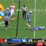 Kentucky Player Hilarious Flop vs NC State | 2021 College Football #CFB#NCAA