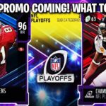 NFL PLAYOFFS PROMO COMING! WHAT TO EXPECT! HEROES, MASTERS, SOLOS, AND MORE! | MADDEN 21 #NFL