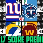 NFL Week 17 Score Predictions 2020 (NFL WEEK 17 PICKS AGAINST THE SPREAD 2020) #NFL