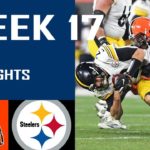 Steelers vs Browns Highlights – Week 17 – NFL Highlights (1/3/2021) #NFL #Higlight