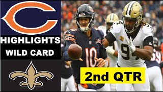 chicago bears vs new orleans saints Highlights 2nd QTR | NFL Playoffs: NFC Wild Card  LIVE 1/10/2021 #NFL