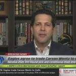 BREAKING NEWS NFL LIVE | Adam Schefter reacts to Eagles agree to trade Carson Wentz to Colts #NFL