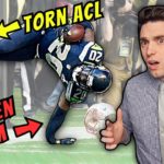 Doctor Explains WORST NFL Super Bowl Injury EVER – Broken Arm & Torn ACL! #NFL