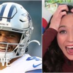 Mina Kimes reacts to Dan Orlovsky’s Dak Prescott take and a Dak-Russ trade proposal | NFL Live #NFL