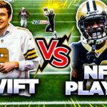 🔴 SWIFT VS NFL PLAYER! | PLAYING CJ GARDNER JOHNSON IN MUT! | HUGE COIN GIVEAWAY! #NFL