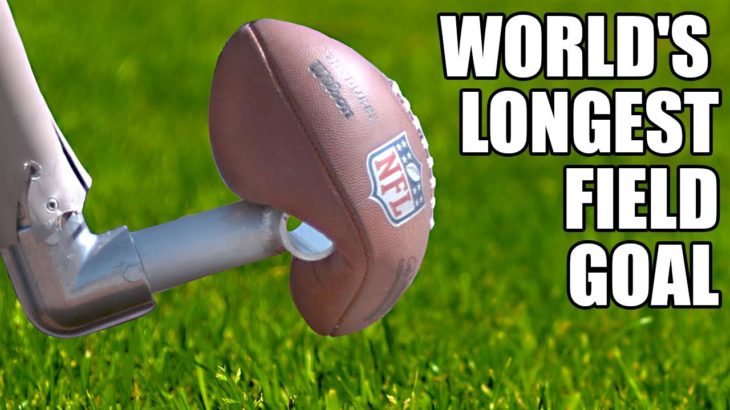 World’s Longest Field Goal- Robot vs NFL Kicker #NFL