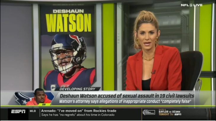 ESPN NFL LIVE | Laura Rutledge reports Deshaun Watson accused of s*xual assault in 19 civil lawsuits #NFL