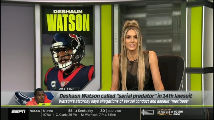 ESPN NFL LIVE | Laura Rutledge reports Deshaun Watson called “serial predator” in 14th lawsuit #NFL
