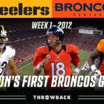 Peyton Manning’s First Broncos Game! (Steelers vs. Broncos 2012, Week 1) #NFL