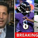 Adam Schefter LATEST Ravens told to draft Champion QB amid Lamar Jackson Doubt – Rodgers & Jets deal #NFL