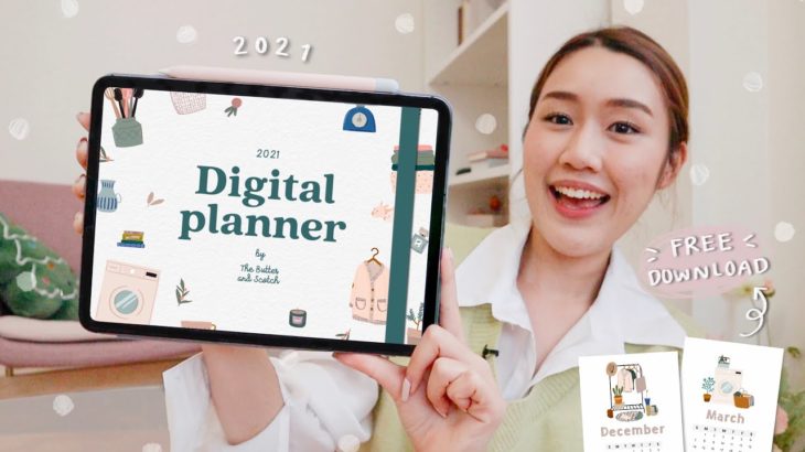 รีวิวแพลนเนอร์บน iPad✏️ Digital Planner 2021 + Hyperlink ทั้งเล่ม!! Peanut Butter