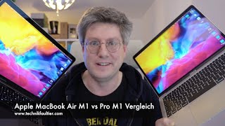 Apple MacBook Air M1 vs Pro M1 Vergleich