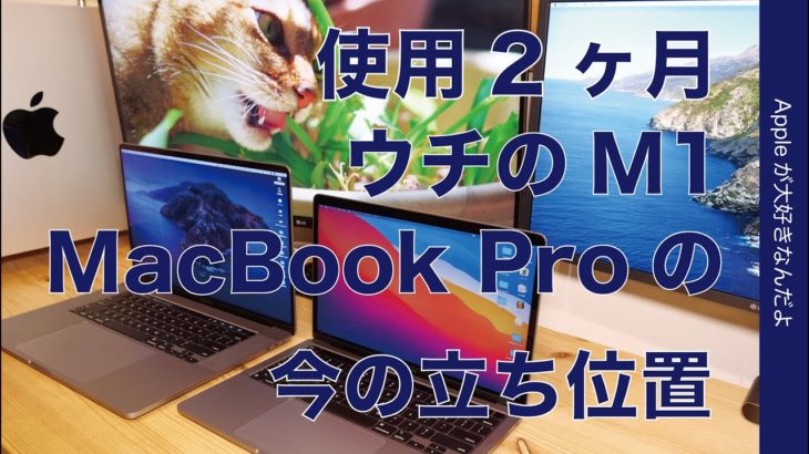 ウチのM1 Macの今！AppleシリコンMacBook Pro  2ヶ月後・16”の替わりになった？