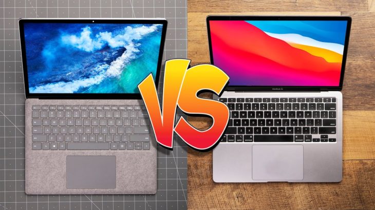 M1 MacBook Air VS Surface Laptop 4 Ryzen!  Will Apple M1 Be Defeated?!