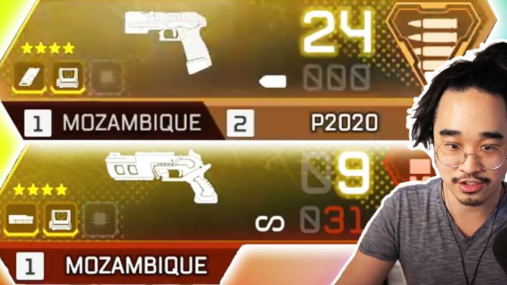 the *NEW* MEGA-BUFFED P2020 and MOZAMBIQUE!! (Apex Legends)