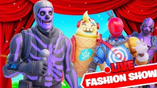 Fortnite Fashion Show Live! Skin Prizes Competition |CUSTOM MATCHMAKING SOLO/DUO/SQUAD SCRIMS
