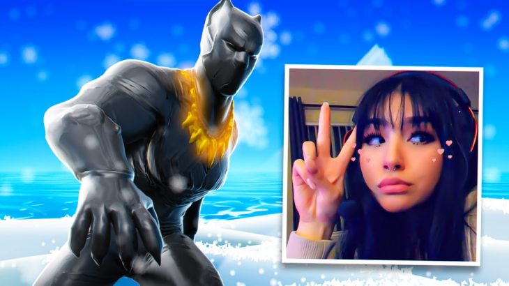 I Stream Sniped My Girlfriend with the BLACK PANTHER Skin on Fortnite!