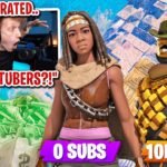 I got 100 UNDERRATED youtubers to scrim for $100 in Fortnite… (0 subscribers)