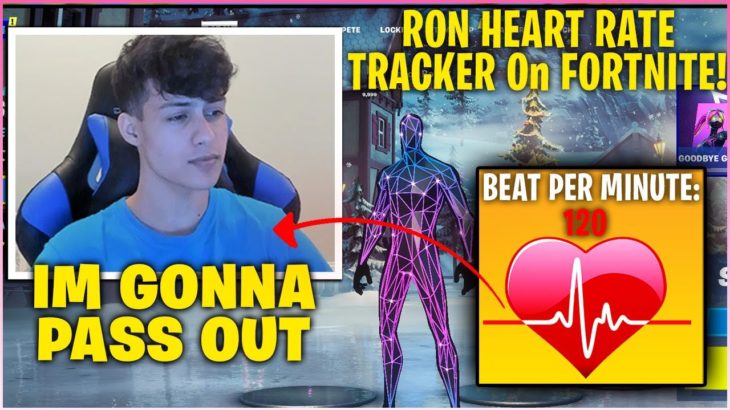 RONALDO *FREAKS OUT* After USING HEART RATE MONITOR On Fortnite For The First Time! (Fortnite)