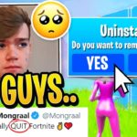 Everyone CONCERNED After Mongraal Talks About QUITTING Fortnite for GOOD!