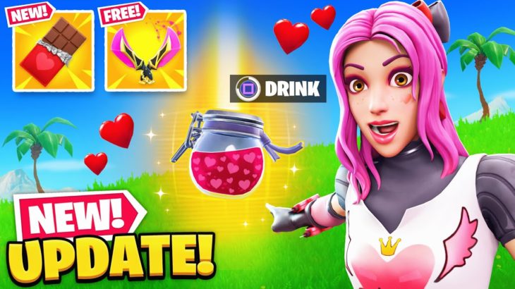 *NEW* VALENTINES UPDATE in Fortnite! (Love Potion, Crossbow + MORE)