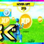 【レベル上げ】ある方法で簡単に300,000XPを稼げるかもしれません…【フォートナイト FORTNITE シーズン5 最速 バグ うらわざ 放置 チート コイン】