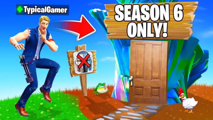 I Went UNDERCOVER in a SEASON 6 ONLY Tournament! (Fortnite)