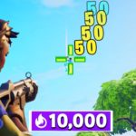 I played Fortnite with a CUSTOM CROSSHAIR in ARENA…
