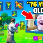 The *OLDEST* Fortnite Player! (76 YEARS OLD)