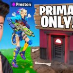 SNEAKING into My Wife’s PRIMAL ONLY Tournament! – Fortnite