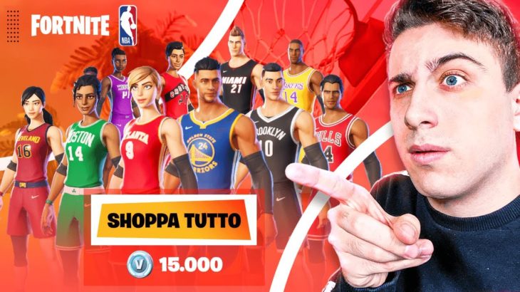 Ho Shoppato TUTTE le *NUOVE* Skin NBA! *15.000 VBUCKS* Fortnite ITA!