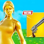 How to Get GOLDEN Lara Croft! New EXOTIC Pistol (Fortnite Season 6 UPDATE LIVE)