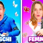 MASCHI vs FEMMINE SU FORTNITE!!