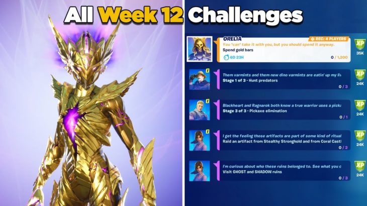 Fortnite All Week 12 Challenges Guide Epic and Legendary Quests