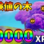 【最速簡単】レベル上げ勢必見の経験値(XP)のなる木を壊して60000XPを稼ぐチート級裏技！【シーズン7】【レベル上げ】【フォートナイト】
