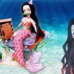 【鬼滅の刃】 リカちゃん❤竈門禰豆子の人魚をDIY✨小物やマーメイドのメイクでフィギュアにリメイク手作り工作🌼ねずこの声真似