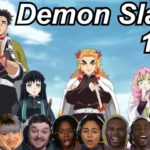 Demon Slayer 1×22 Reactions | Amazing Anime Reactors!!! | 【鬼滅の刃】【海外の反応】