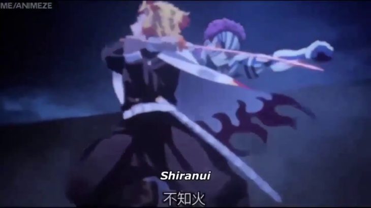 【鬼滅の刃】無限列車編 煉獄VS猗窩座のフル戦い Rengoku VS Akaza    Rengoku Death  「鬼滅の刃」無限列車編 demon slayer the movie mugen