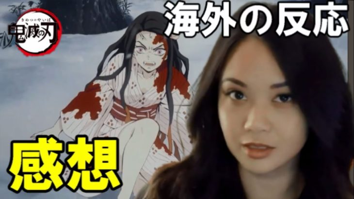 【鬼滅の刃第1話/海外の反応/感想】感動的な話になりそうだわ…！