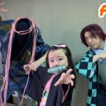 【鬼滅の刃】アニメ第2話の鬼と戦う中盤シーンの再現パロディに挑戦！（Part2）【きめつのやいば】【Demon Slayer】Parody【Kimetsu no Yaiba】Cosplay