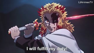 【鬼滅の刃】無限列車編 煉獄VS猗窩座の戦い Rengoku vs Akaza_Full Fight _Kimetsu no Yaiba The Movie Mugen Train [EnglSub]