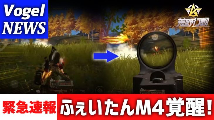 【荒野行動】緊急速報!!ふぇいたんのM4が覚醒!!ふぇいたんのM4が覚醒!!ふぇいたんのM4が覚醒 #荒野行動