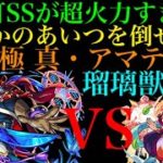 【モンスト】瑠璃獣神化の超火力乱打SSで一番厄介なあいつを倒せる!?真アマテラスで使ってみた！
