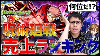 【モンスト】2021年5月『呪術廻戦コラボ』の売上ランキングが意外過ぎた…【ぎこちゃん】